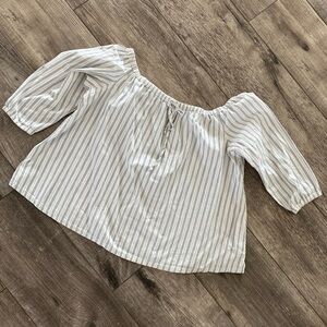 Madewell, 3/4 sleeve striped top